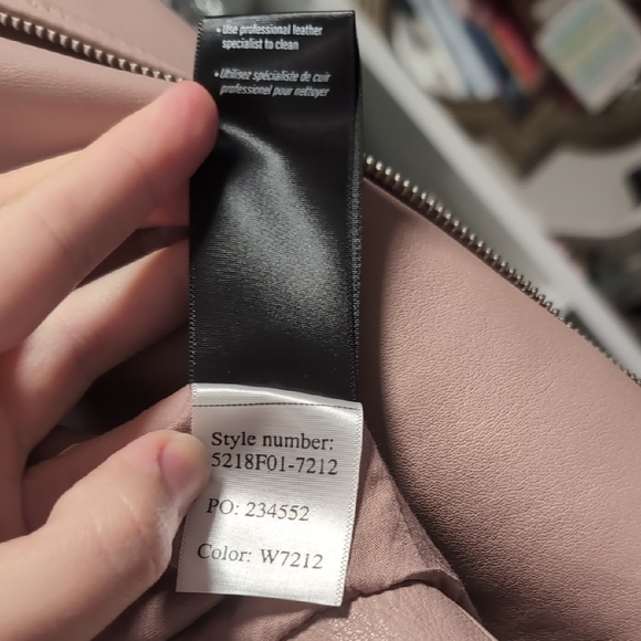 PAIGE Blush Leather Jacket - Picture 5 of 8